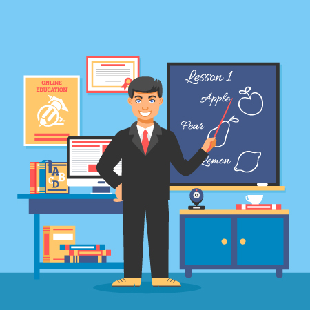 تكريم مدرس اللغة الإنجليزية لتميزه في الأداء